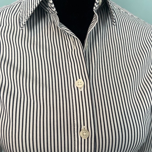 J. Crew Striped Shirt Dress - 00 - Picture 2 of 6